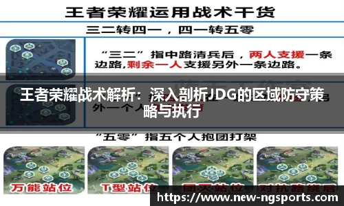 王者荣耀战术解析：深入剖析JDG的区域防守策略与执行